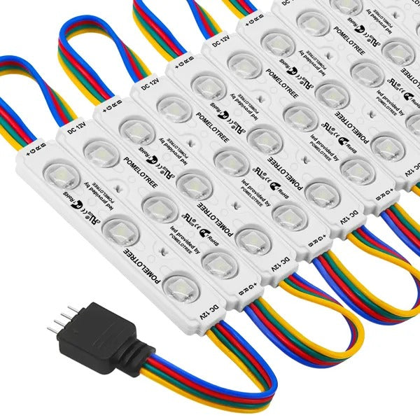 Galaxy Star Lamp waterproof 5050 SMD RGB LED module light for store front window signs, featuring colorful, bright LED display.