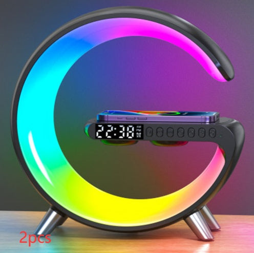 Galaxy Star Lamp LED night light with Bluetooth speaker, wireless charger, and app control, ideal for bedroom home decor.