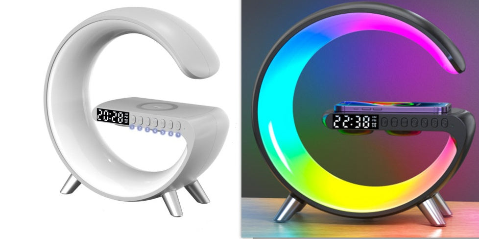 Galaxy Star Lamp LED galaxy star-shaped lamp with Bluetooth speaker, wireless charger, and app control for bedroom home decor.