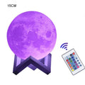 Galaxy Star Lamp 16-color moon lamp with stand and remote control, showcasing a glowing celestial design in various colors.