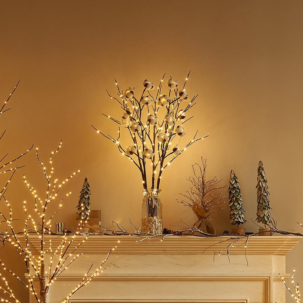 Willow Branch Lights, Soft-light Festive Decorative Ambient Lights, A Must-have For Social Media Photos In Bedrooms And Living Rooms, Creating A Warm And Inviting Atmosphere.